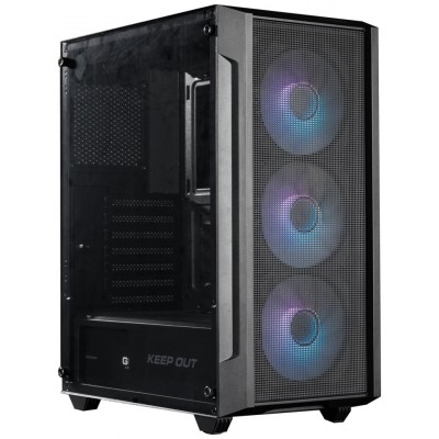 CAJA SEMITORRE ATX XC-200 MESH ARGB KEEPOUT (Espera 4 dias)